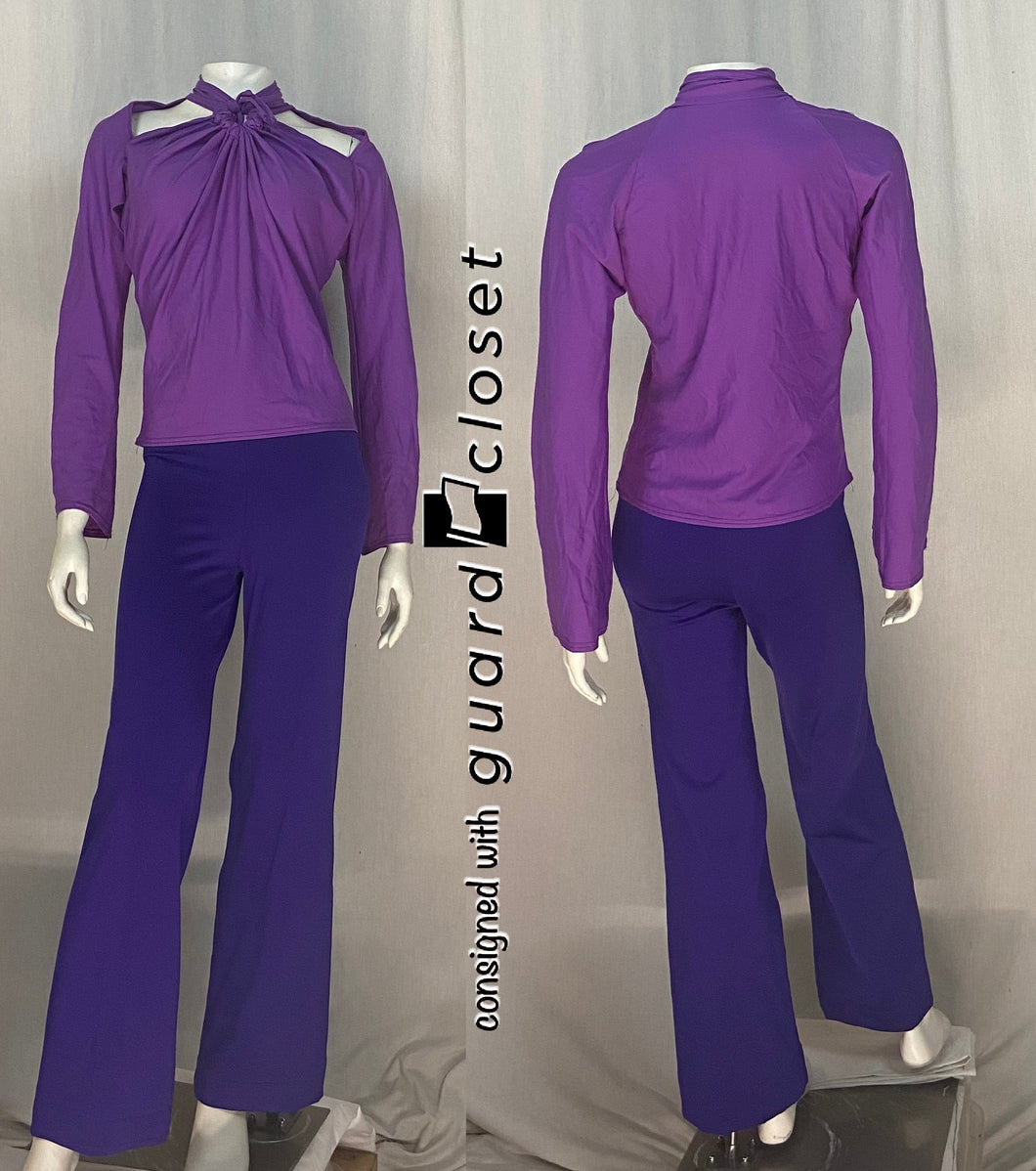 23 purple long sleeve tops + 25 purple pull on pants