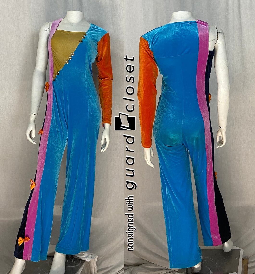 22 total black pink blue orange FJM unitards