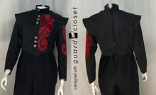 Load image into Gallery viewer, 27 black jackets w/red feather design FJM
