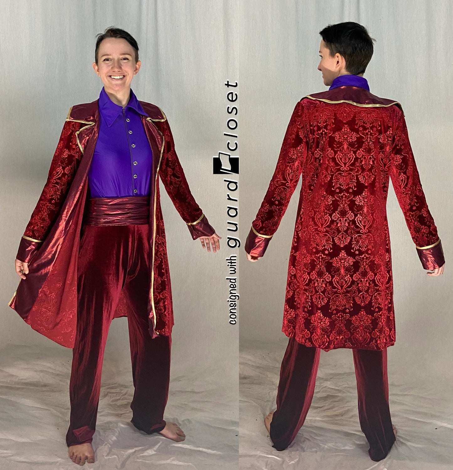 23 total burgundy purple gold Renaissance royalty Creative Costuming & Designs uniforms