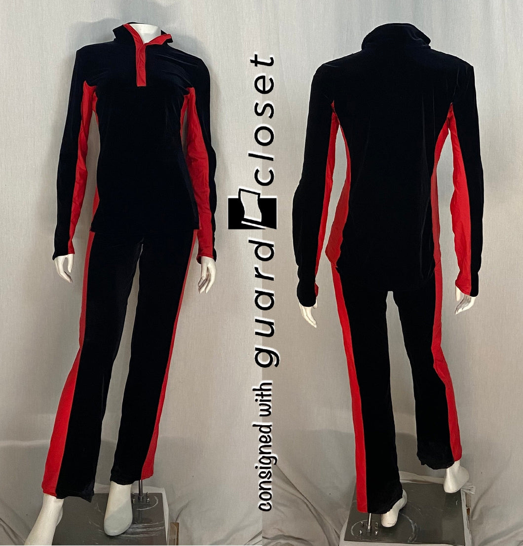 16 total red black The Band Hall uniforms