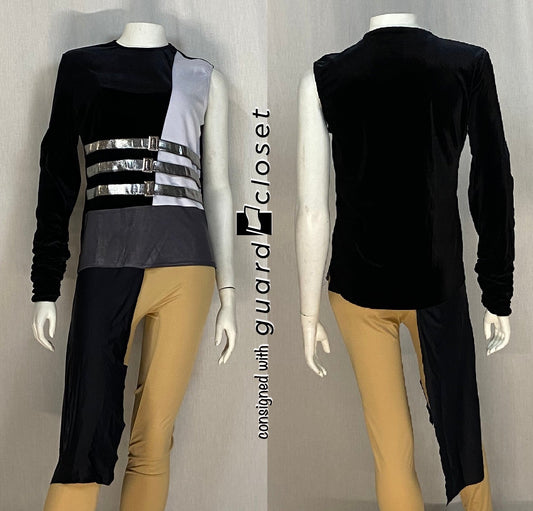 9 black white silver tunics by Creative Costuming and Designs