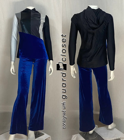 20 total blue gray aqua orange uniforms- pants, sleeveless tops, hooded tops Baltogs