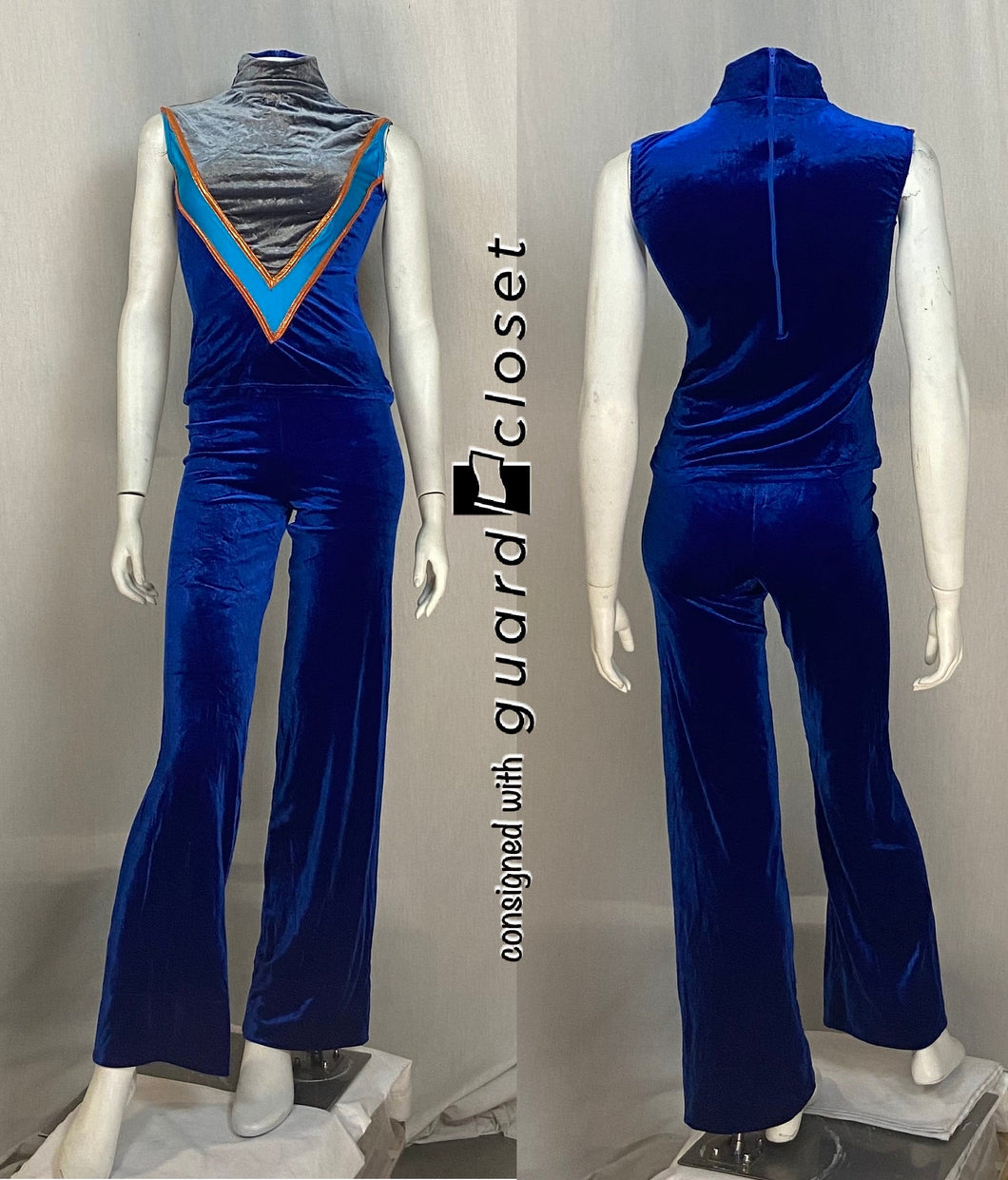 21 total blue gray aqua orange uniforms- pants, sleeveless tops, hooded tops Baltogs
