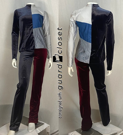 10 female + 1 male gray blue maroon Band Shoppe uniforms