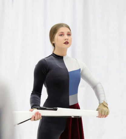 10 female + 1 male gray blue maroon Band Shoppe uniforms