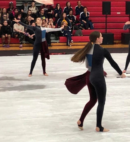 10 female + 1 male gray blue maroon Band Shoppe uniforms