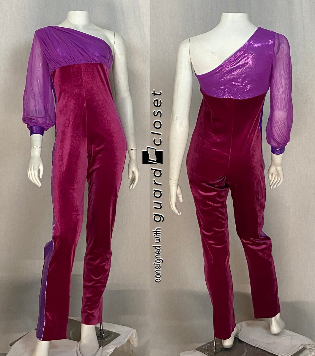 21 purple/fuchsia one shoulder Creative Costuming & Designs costumes
