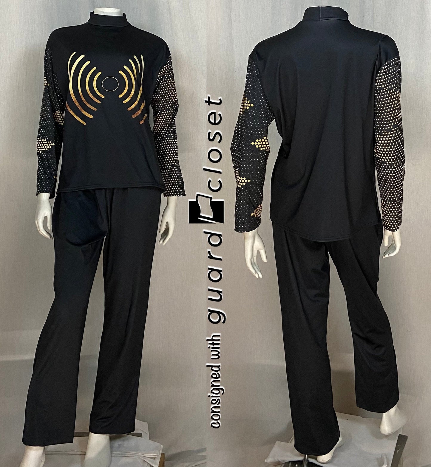 24 complete black gold soundwave dot Digital Performance Gear uniforms