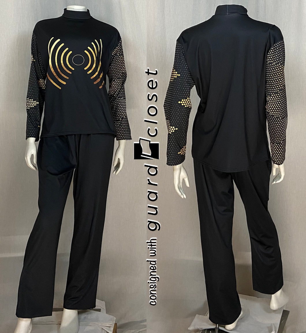 24 complete black/gold soundwave dot uniforms Digital Performance Gear