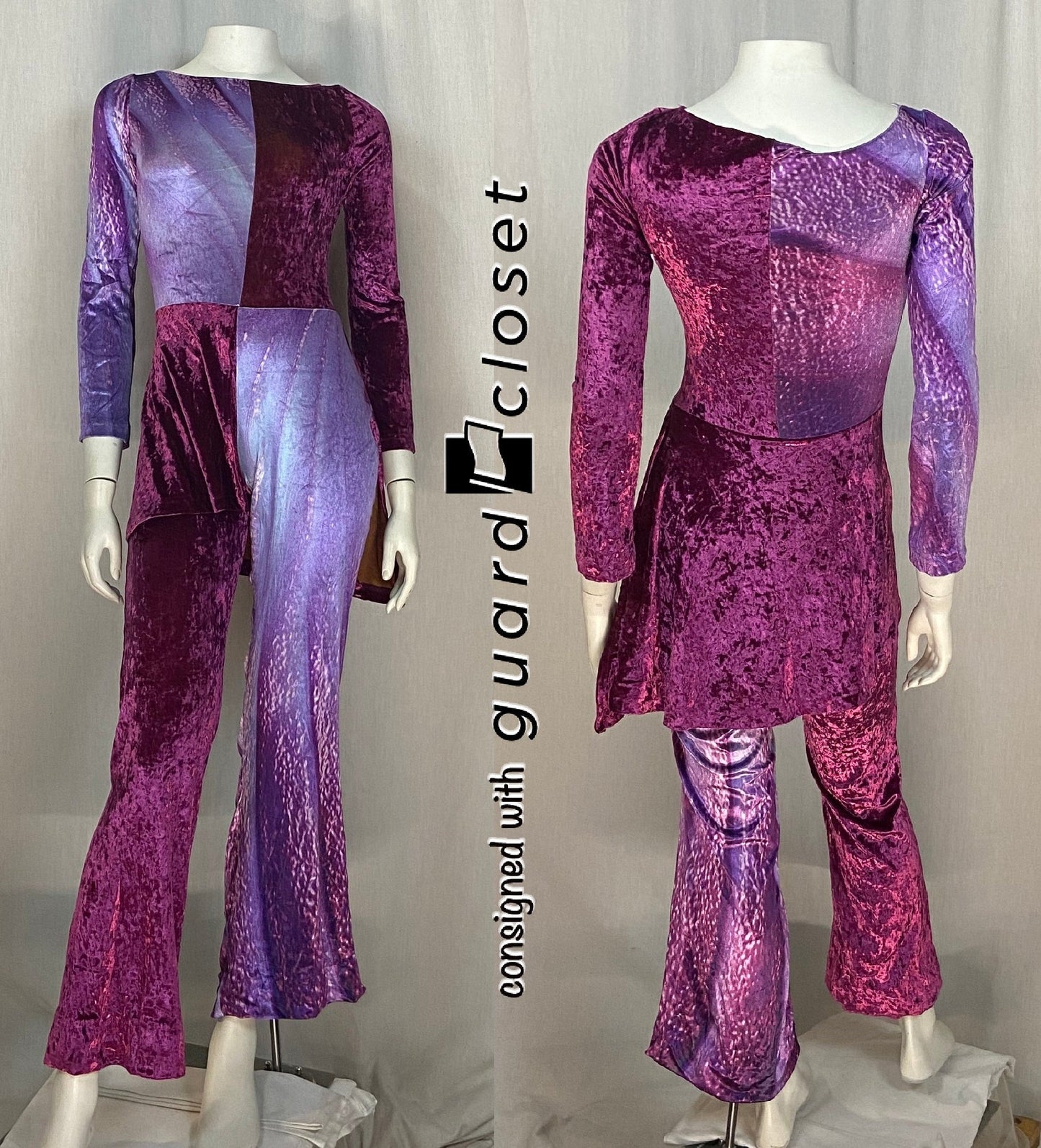 14 purple long sleeve Style Plus unitards