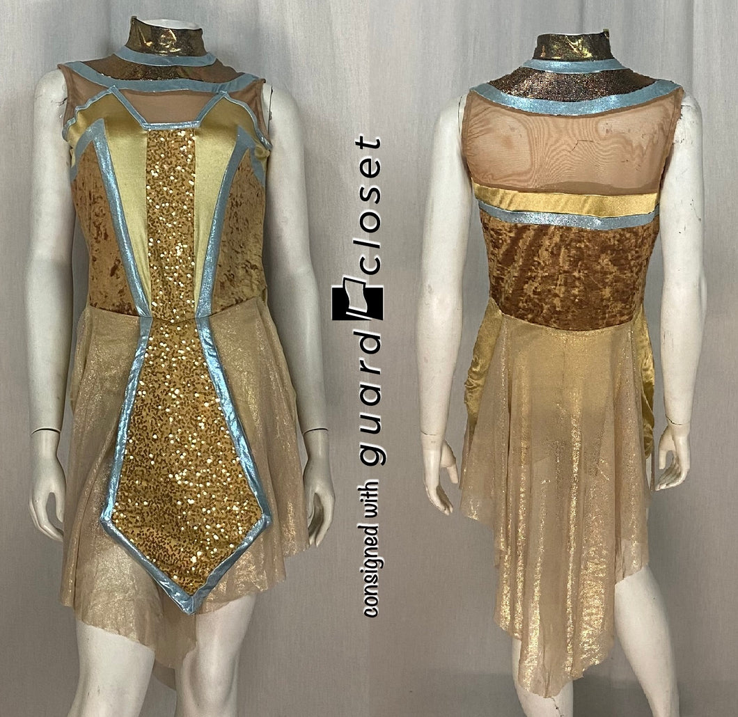 19 gold aqua ancient Egypt uniforms Creative Costuming & Designs