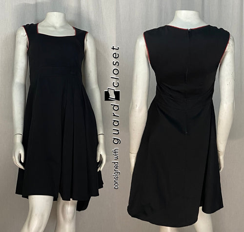13 black sleeveless dresses with red bodice trim guardcloset