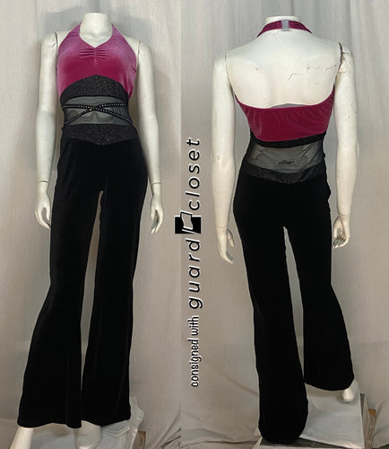 20 fuchsia black halter uniforms A Wish Come True