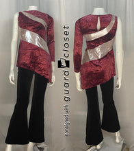 Load image into Gallery viewer, 13 mauve silver tops + 14 black pants Algy
