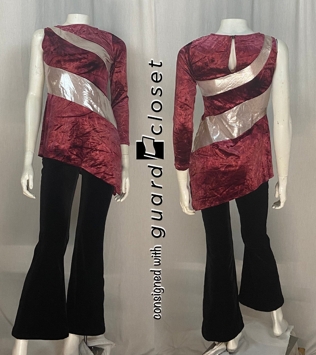 13 mauve silver tops + 14 black pants Algy