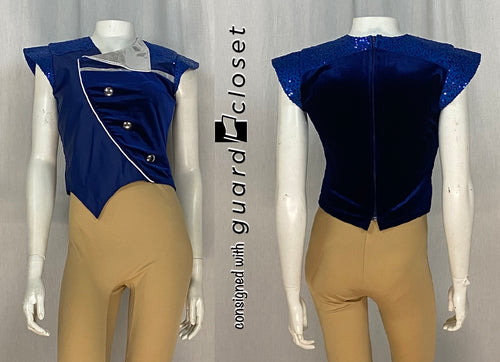 49 total royal blue/black vests + 1 cape Band Shoppe