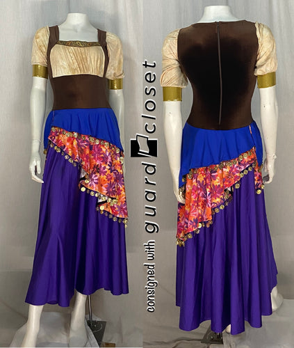 10 purple orange blue beige rustic dresses with built in shorts Creative Costuming & Designs