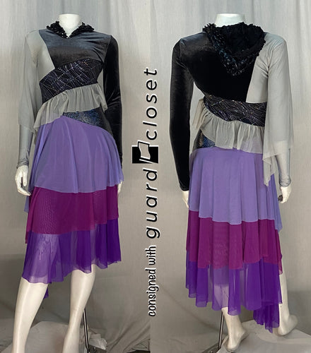 11 purple gray black hooded dresses guardcloset