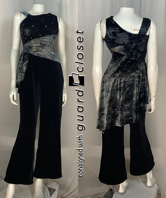 13 black gray tank Algy unitards
