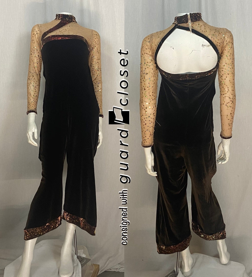 34 brown beige unitards