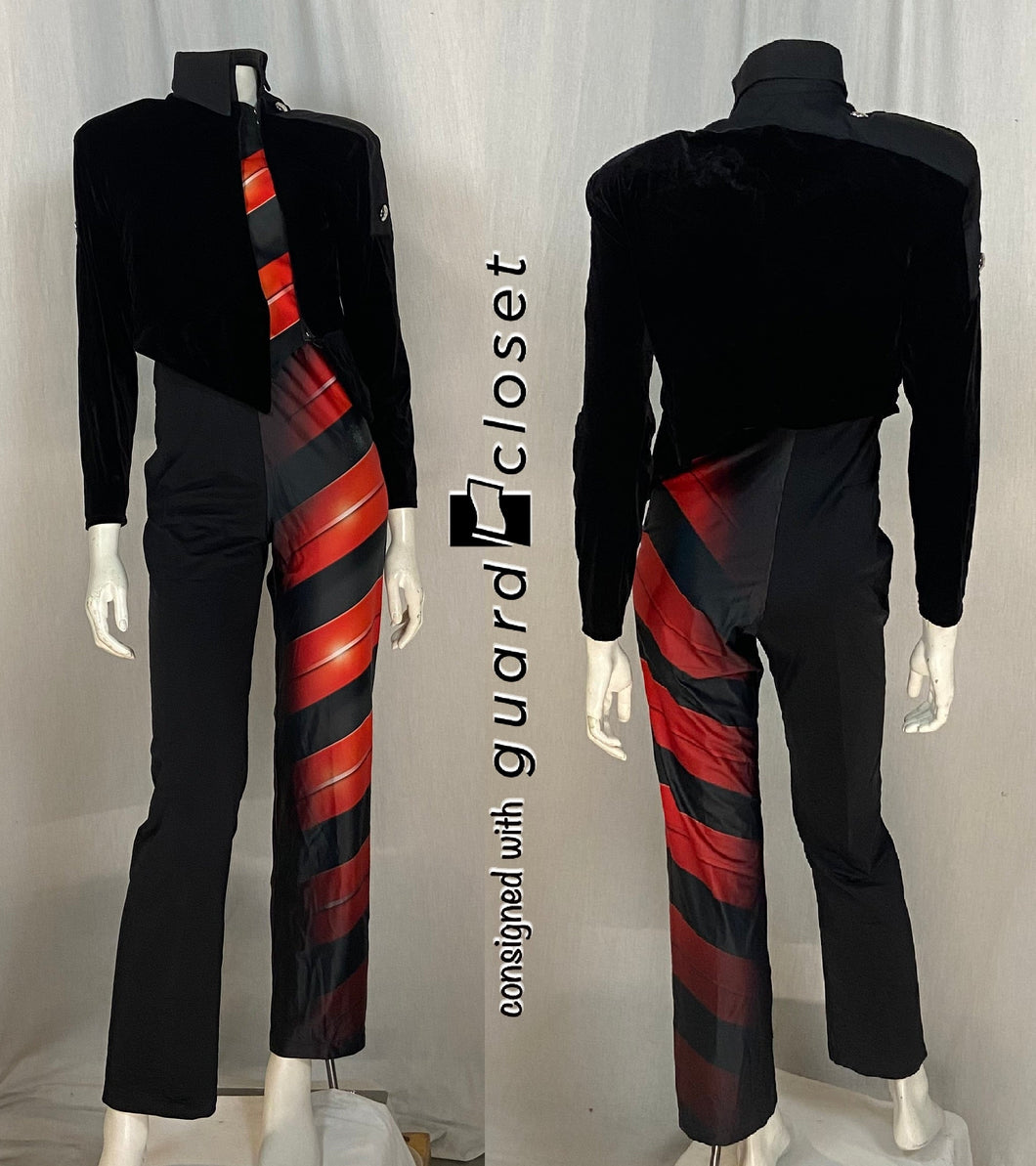 65 black jackets + 140 red black pants + 125 jacket inserts FJM