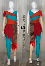 Load image into Gallery viewer, 17 aqua orange beige brown one sleeve FJM unitards
