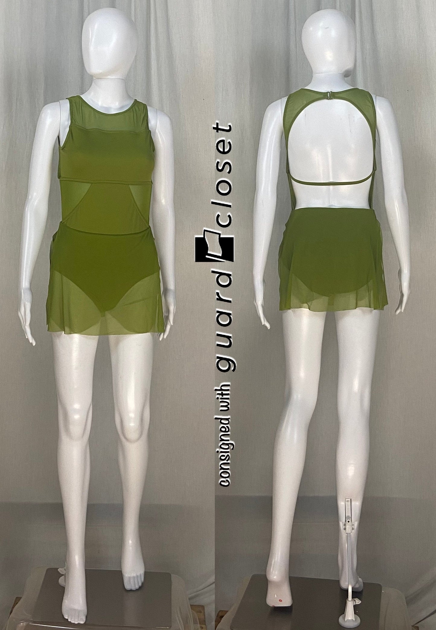 14 green skirted Balera leotards
