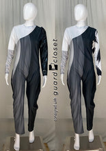 Load image into Gallery viewer, 20 total black gray unitards with detachable sleeves
