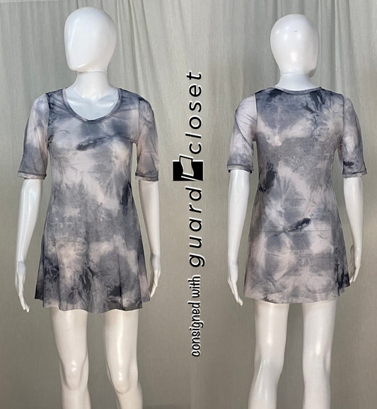 15 gray black tie dye sheer Balera mini dresses
