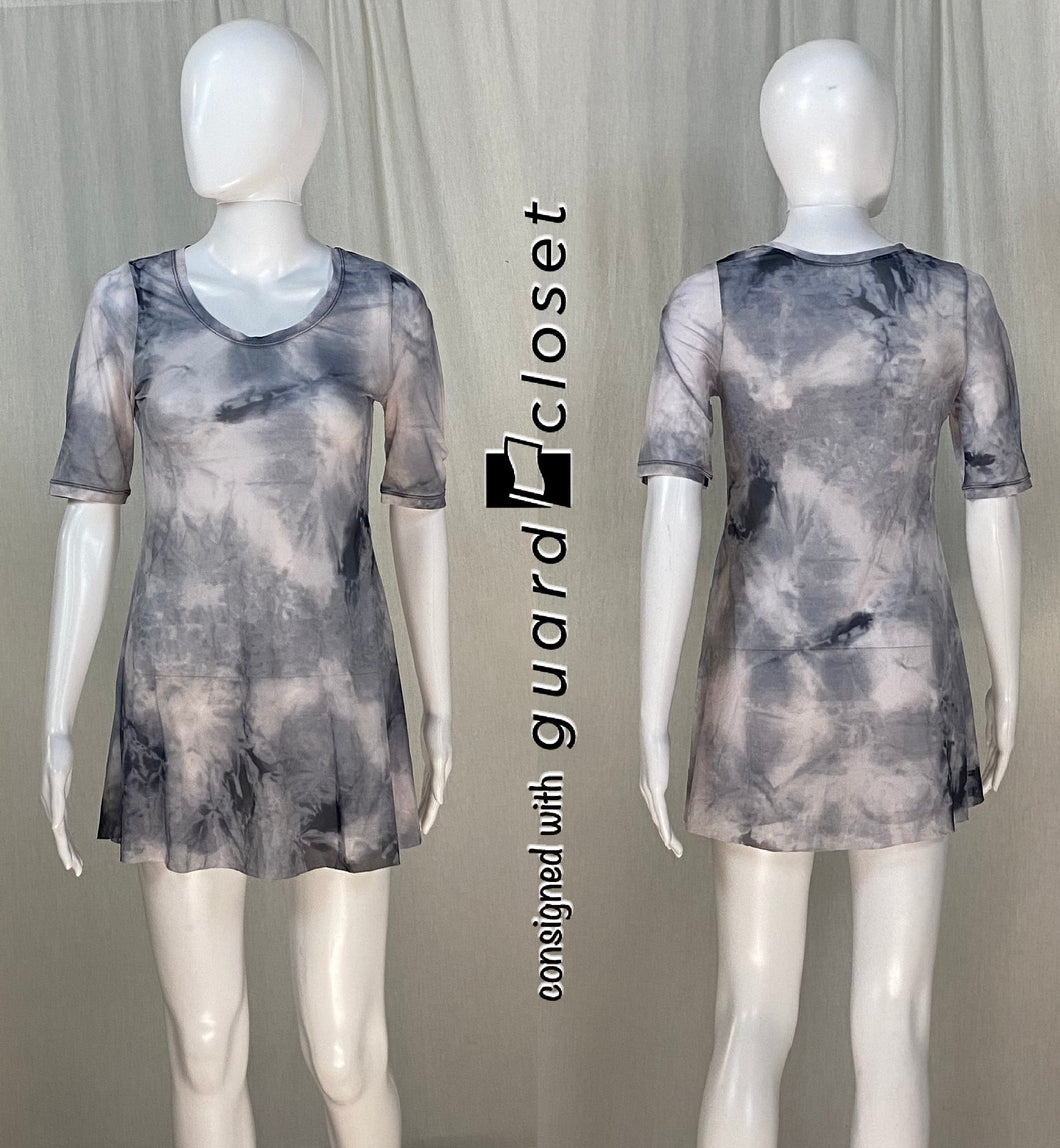 15 gray black tie dye sheer Balera mini dresses