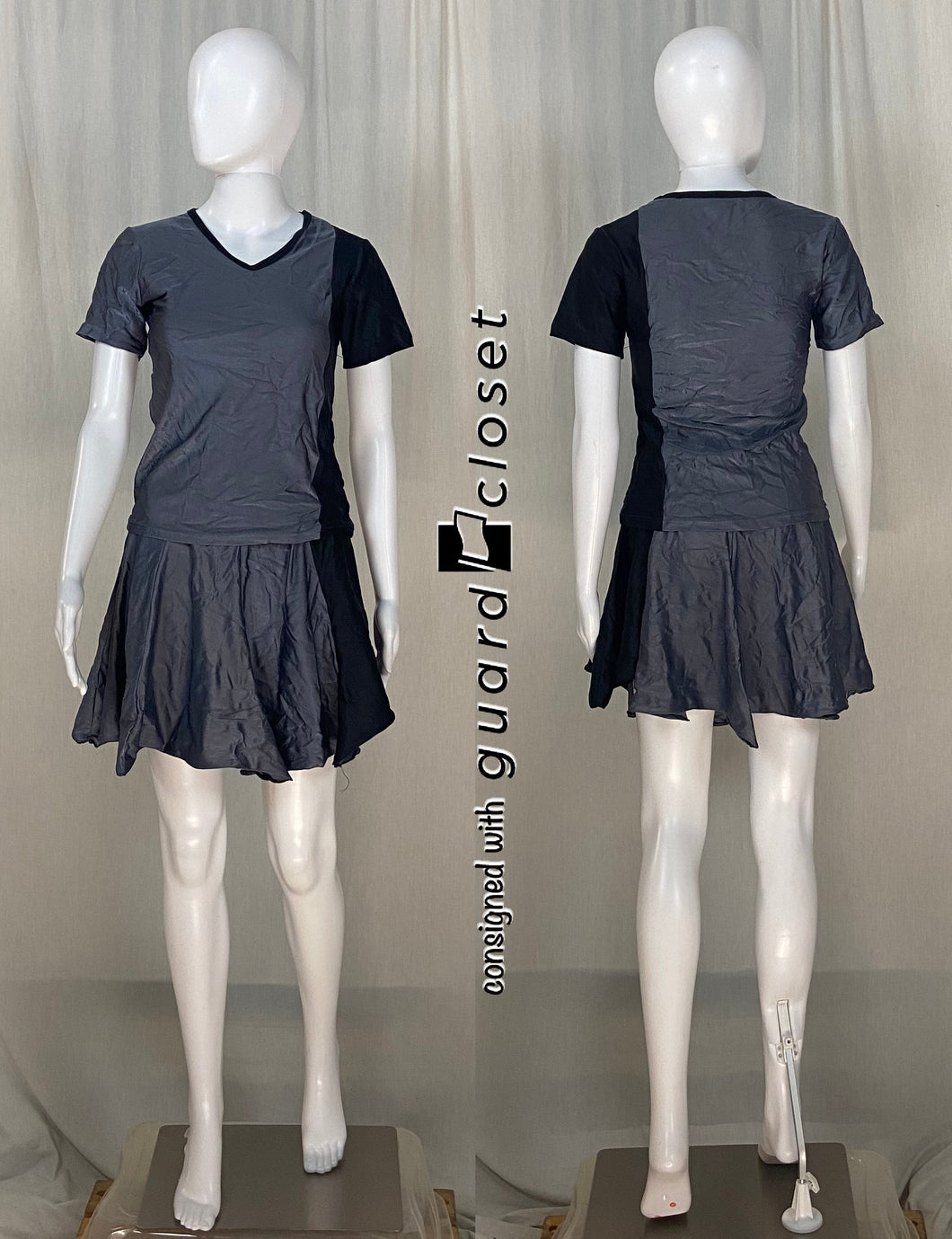 24 black gray short sleeve tops + 20 black gray skirts Baltogs