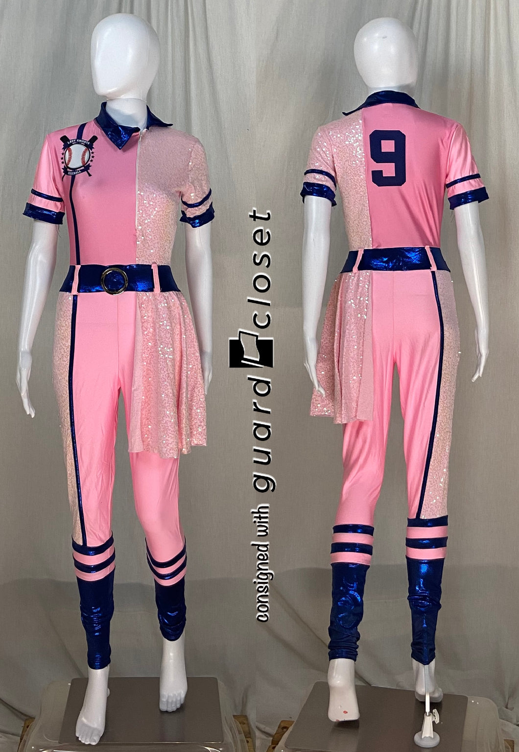 28 pink blue baseball girl A Wish Come True uniforms