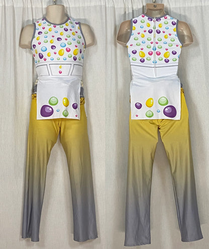 11 female + 4 male gray gold to white multicolor Dance Sophisticates reveal uniforms