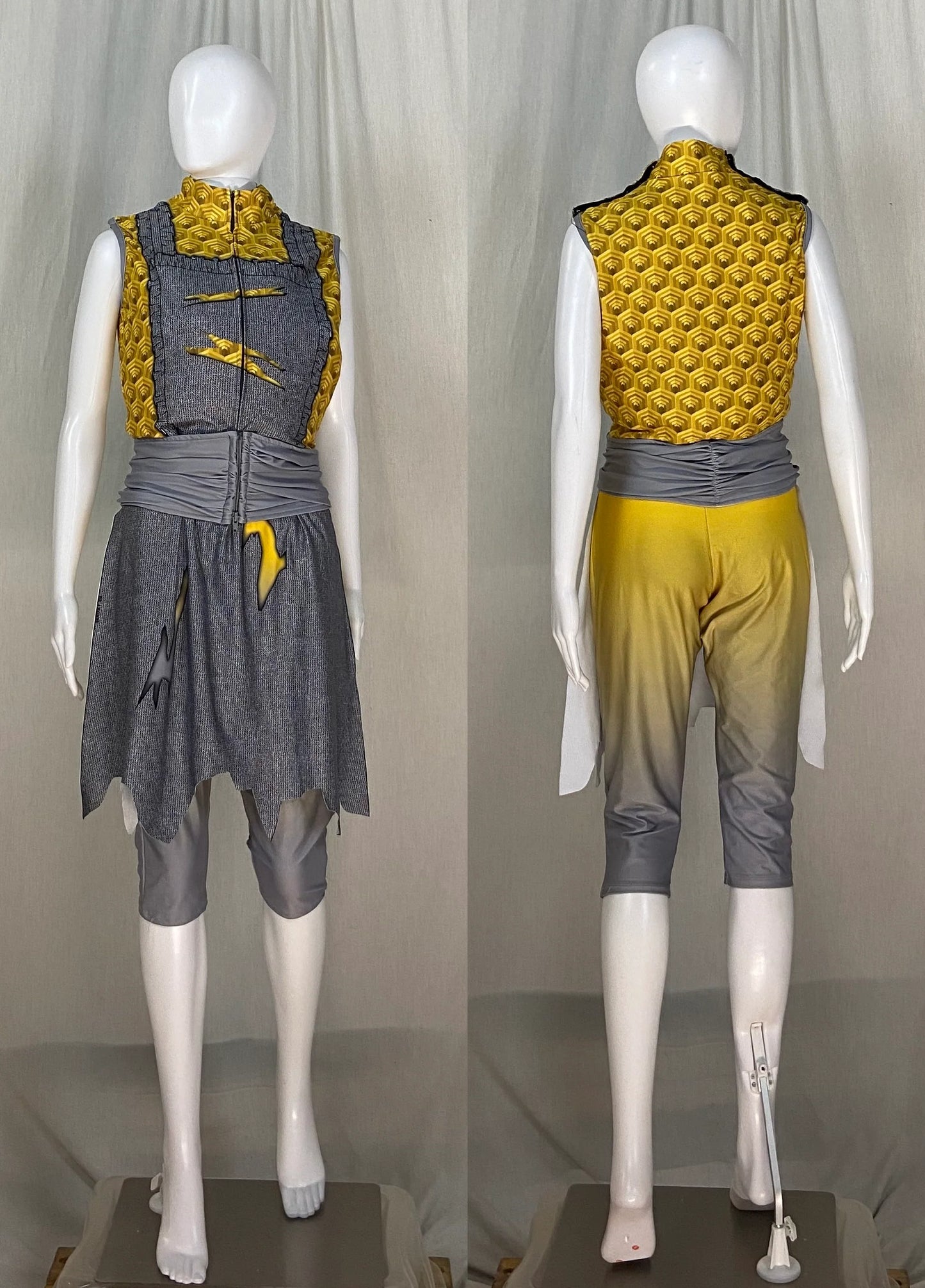 11 female + 4 male gray gold to white multicolor Dance Sophisticates reveal uniforms