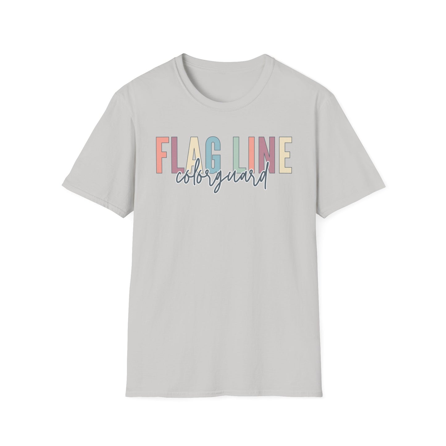 Starting Line Design Co - Flag Line Colorful Varsity Tee