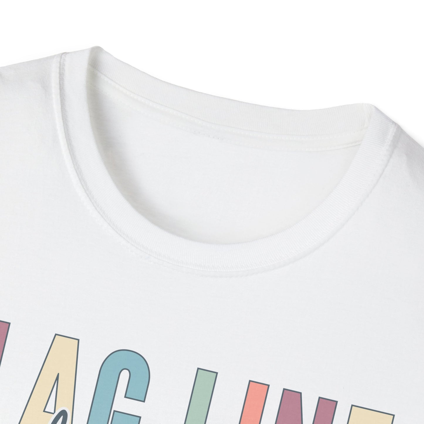 Starting Line Design Co - Flag Line Colorful Varsity Tee