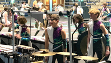 Load image into Gallery viewer, 35 Gray White Green Blue Purple Sleeveless Unitards With Coordinating Sleeves by Band Hall
