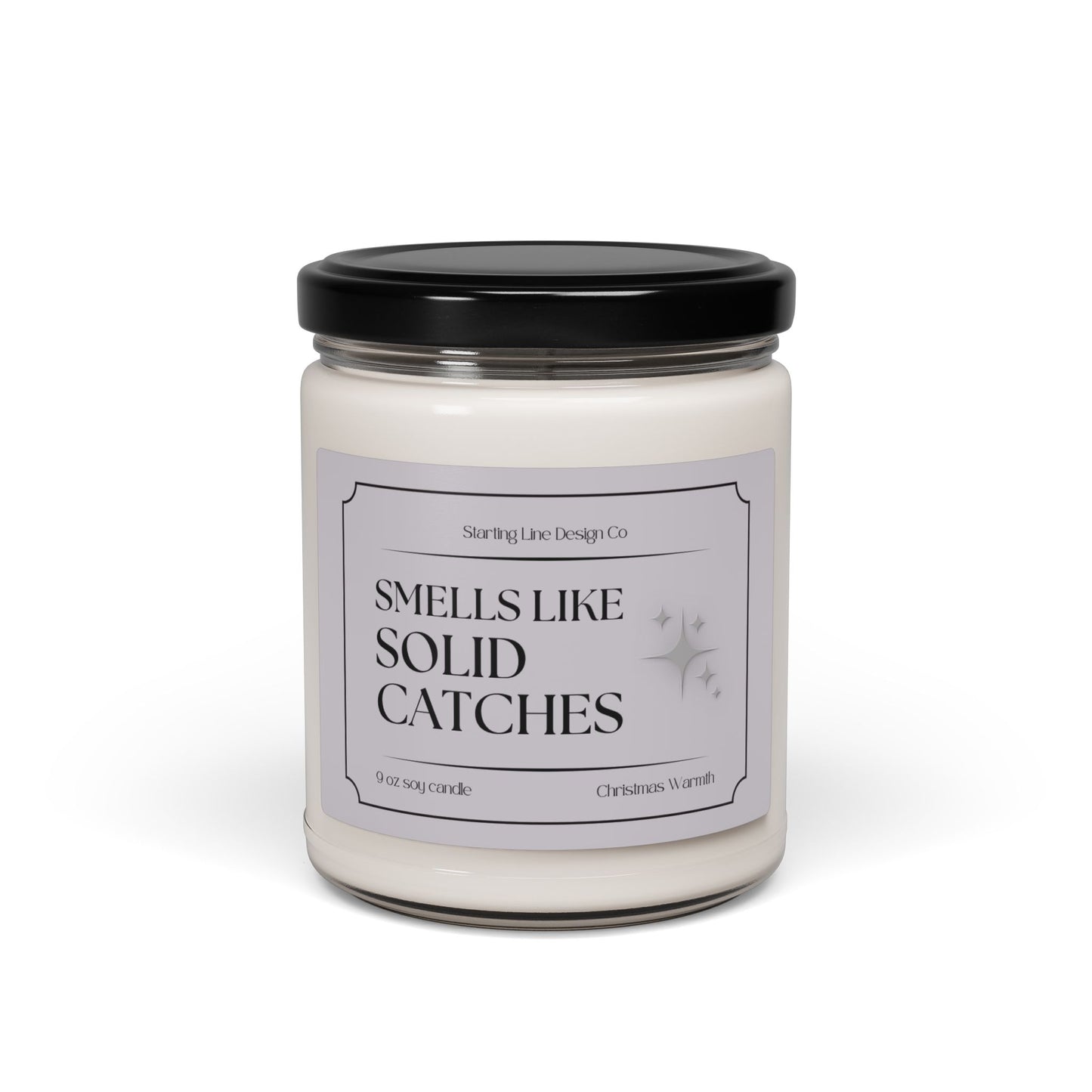 Starting Line Design Co - 'Smells Like Solid Catches' - Funny Colorguard Winterguard Candle