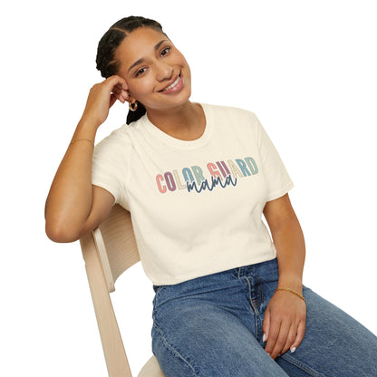 Starting Line Design Co - Custom Colorguard Colorful Varsity Tee for Mama, Grandma, Sister, Auntie, etc.
