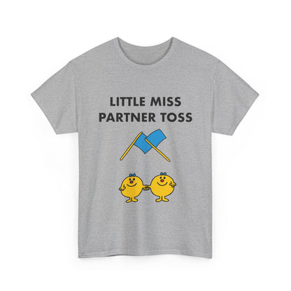 Little Miss Partner Toss Tee — Playful Guard & Marching Arts Shirt