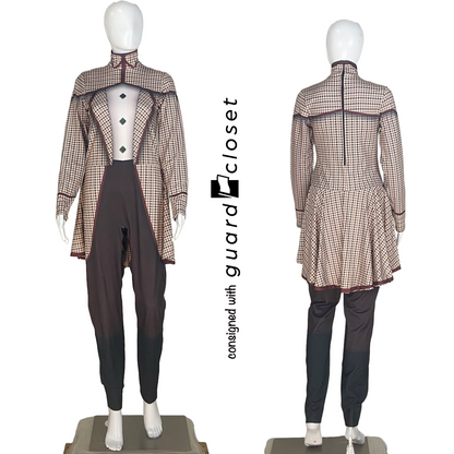 15 Brown Houndstooth Detective Theme Unitards, Tops & Bibs by Synced Up Designs