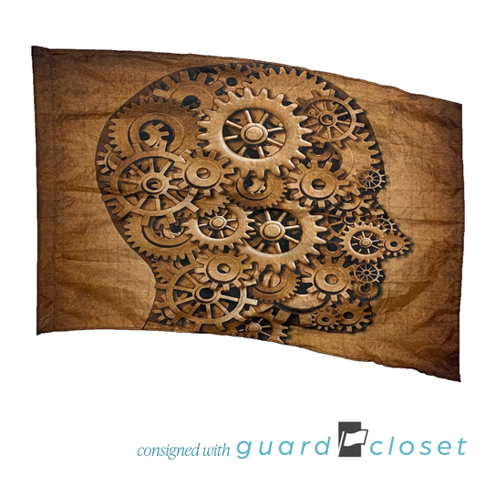 13 Brown Gears Machine Human Head Flags by Field & Floor FX