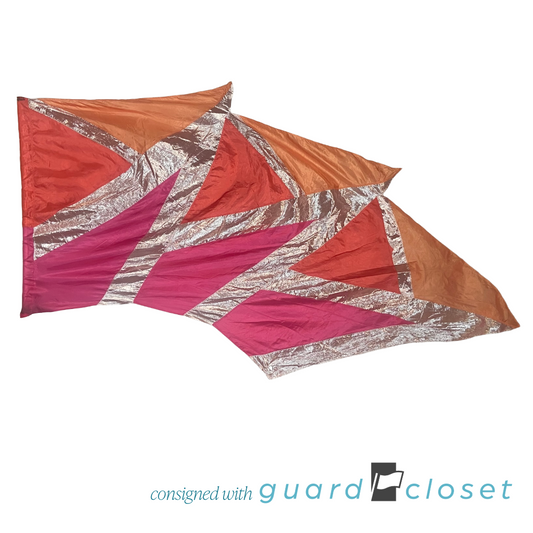 32 Shades of Pink and Orange Swing Flags