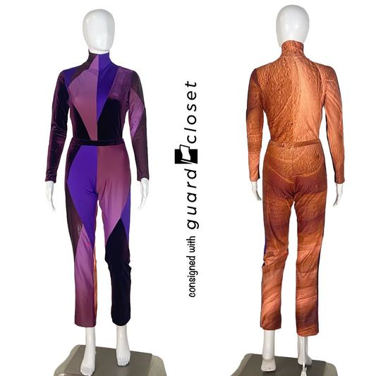 28 Shades of Purple and Orange Long Sleeve Unitards by F. J. Miller