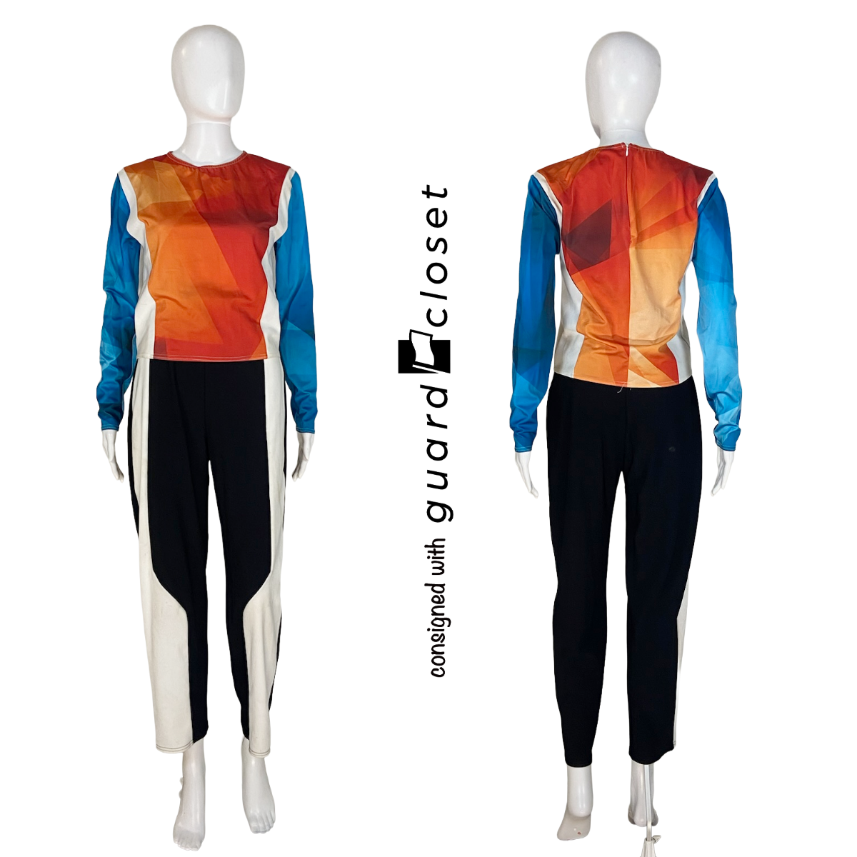 17 Orange Blue White Black Tops Pants and Vests by A Wish Come True