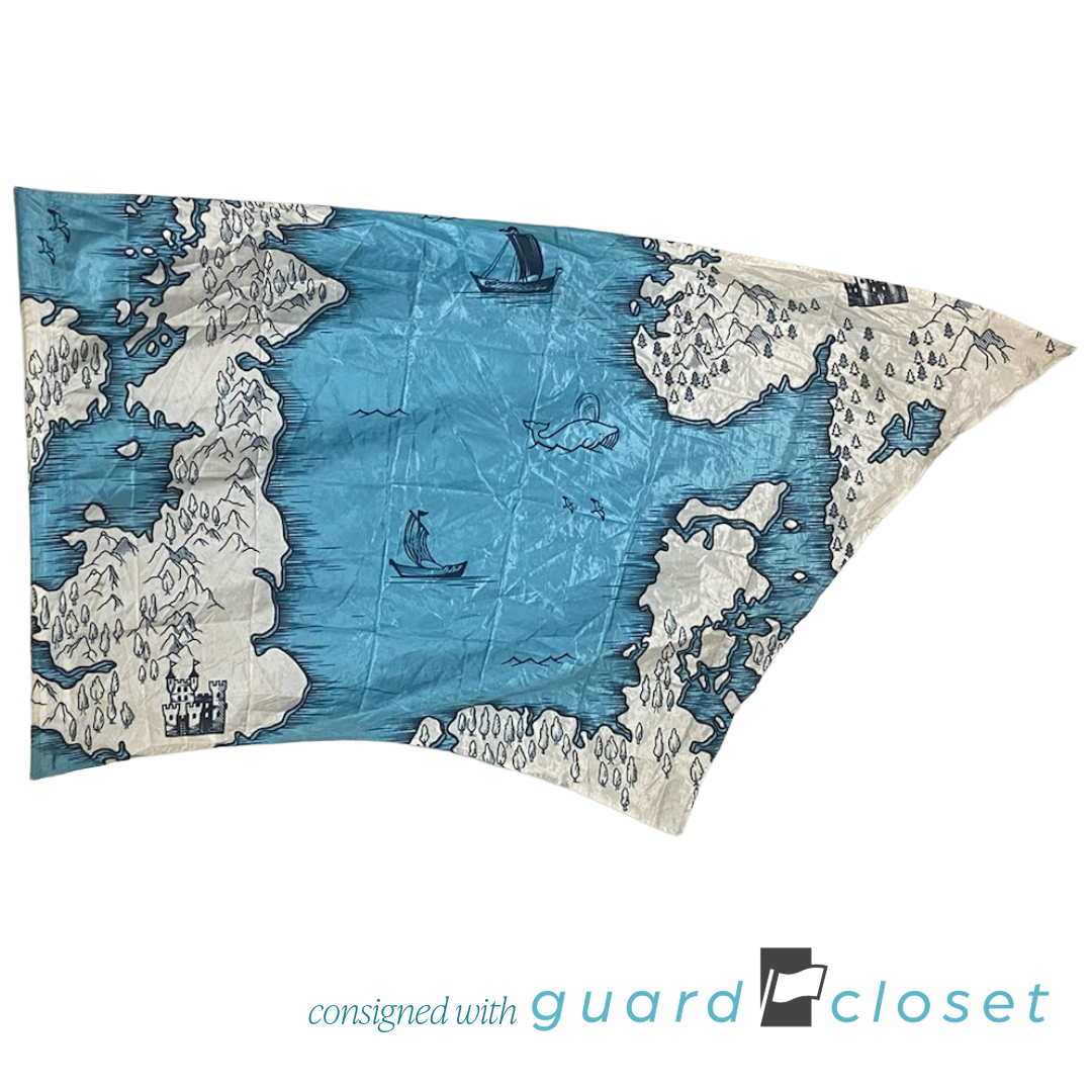 Blue White Treasure Map Flags | McCormicks | Set of 12
