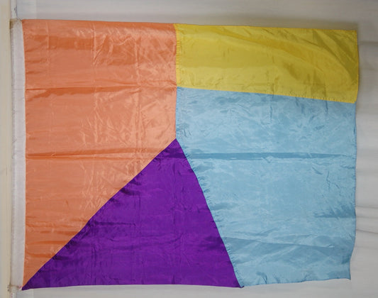 7 pastel block flags