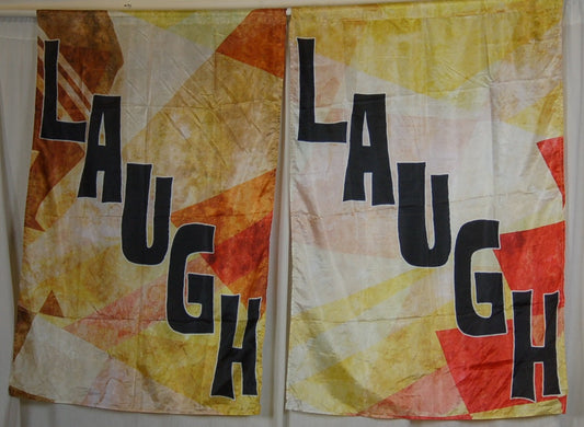 5 "laugh" Flags Varied Backgrounds