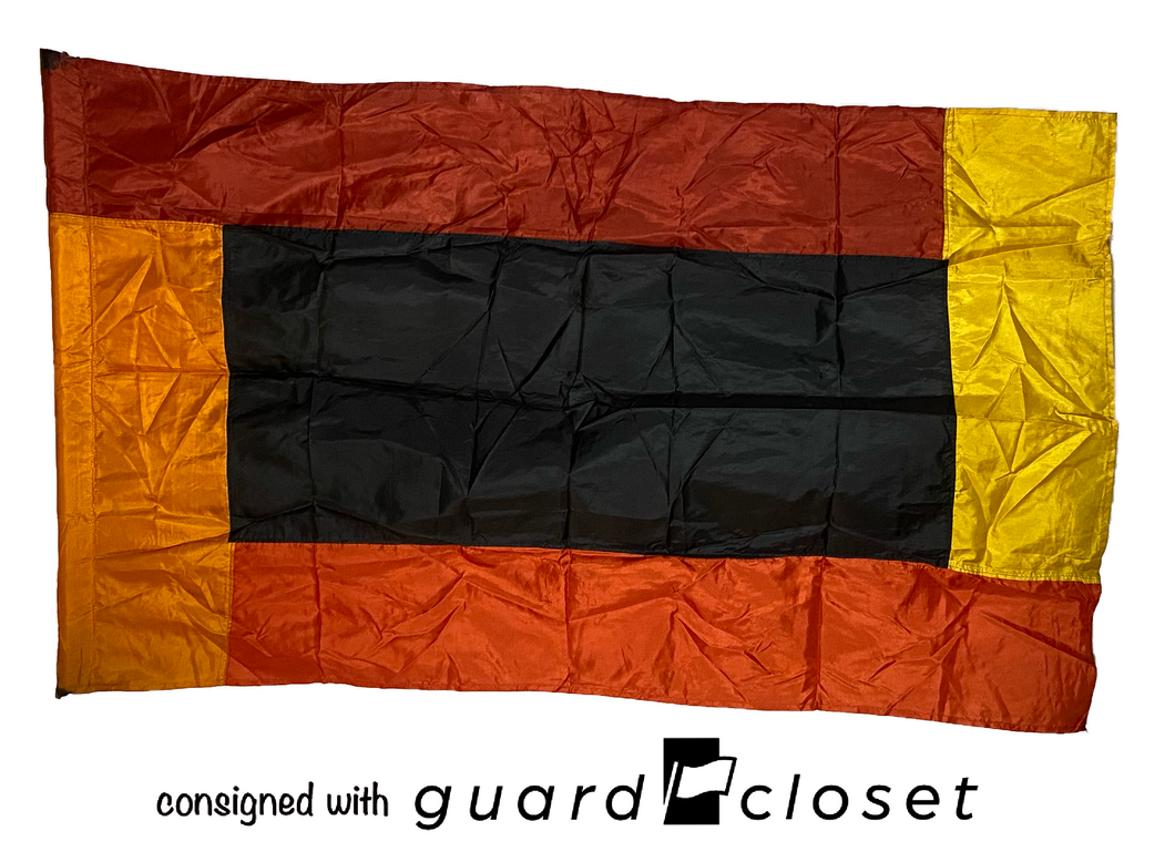 5 Orange/red/black Block Flags